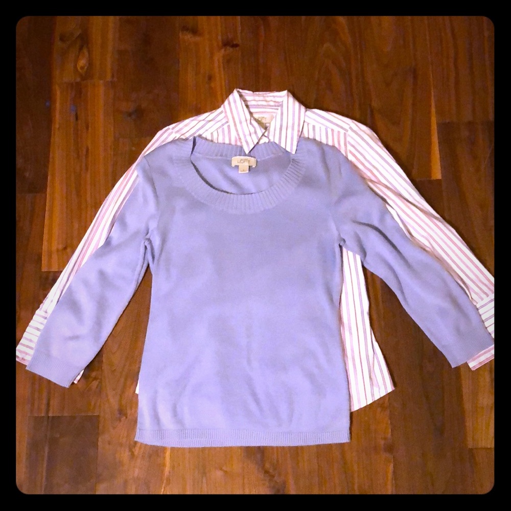 Ann Taylor Loft shirt and sweater